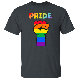 Rainbow Pride Fist Short Sleeve Shirt