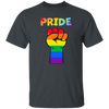 Rainbow Pride Fist Short Sleeve Shirt