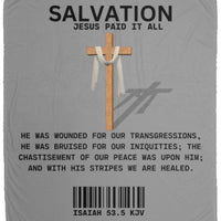 Jesus Paid Cozy Plush Fleece Blanket