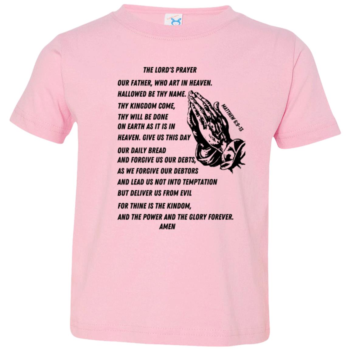 Lord's Prayer Toddler Short Sleeve - Black