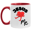 Jesus Loves Me Accent Mug