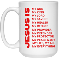 Jesus Is Christian Mug Red