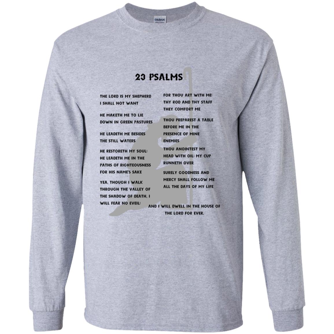 23 Psalms Youth Long Sleeve - Black