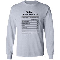 Nutrition Facts T-Shirt LS - Son - Black