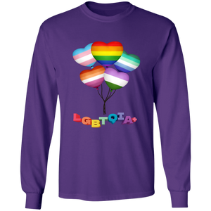 Pride Heart Balloons Long Sleeve Shirt