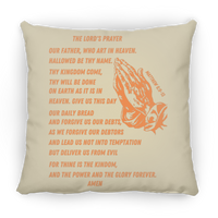Lord's Prayer Pillow Orange