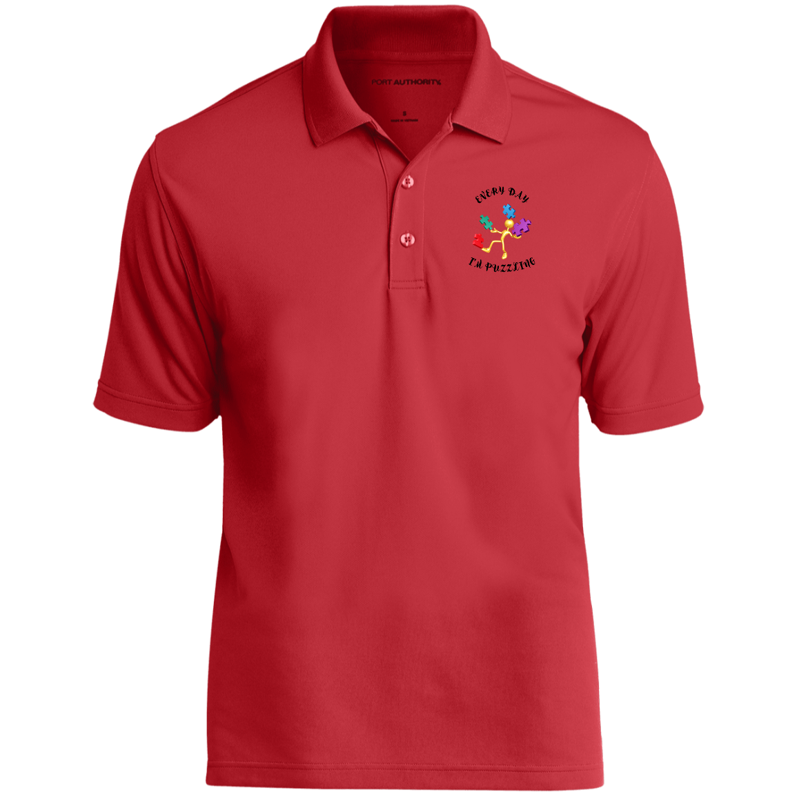 Puzzling Short Sleeve Polo
