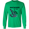 Anchored in the Lord Long Sleeve Shirt - Black