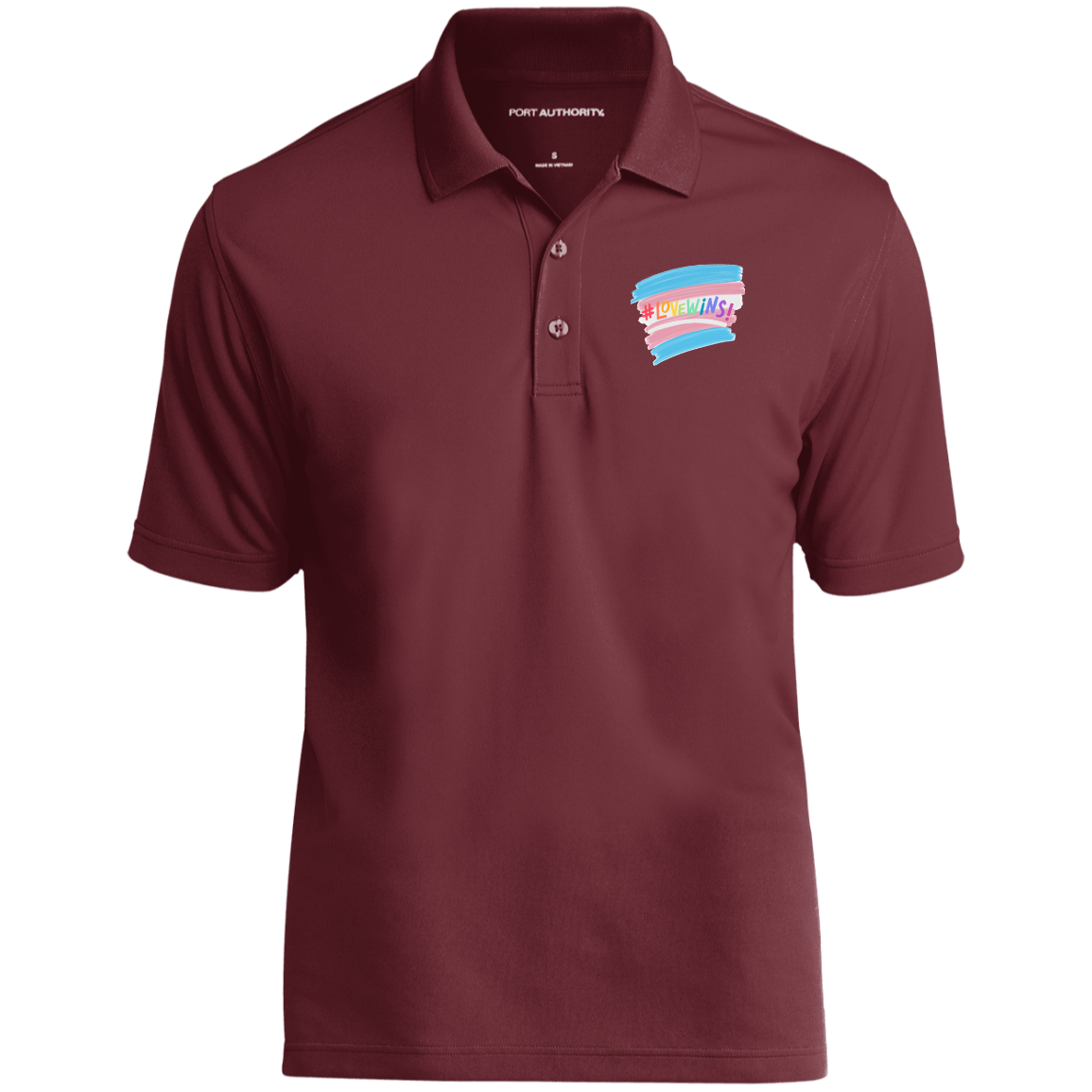 Transgender Love Wins Short Sleeve Polo