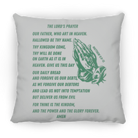Lord's Prayer Pillow Green