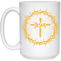 Jesus Crown White Mug