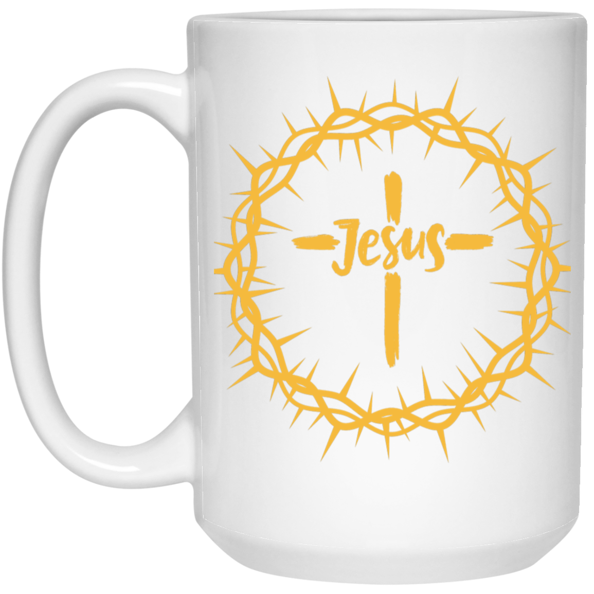 Jesus Crown White Mug