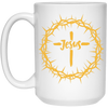Jesus Crown White Mug