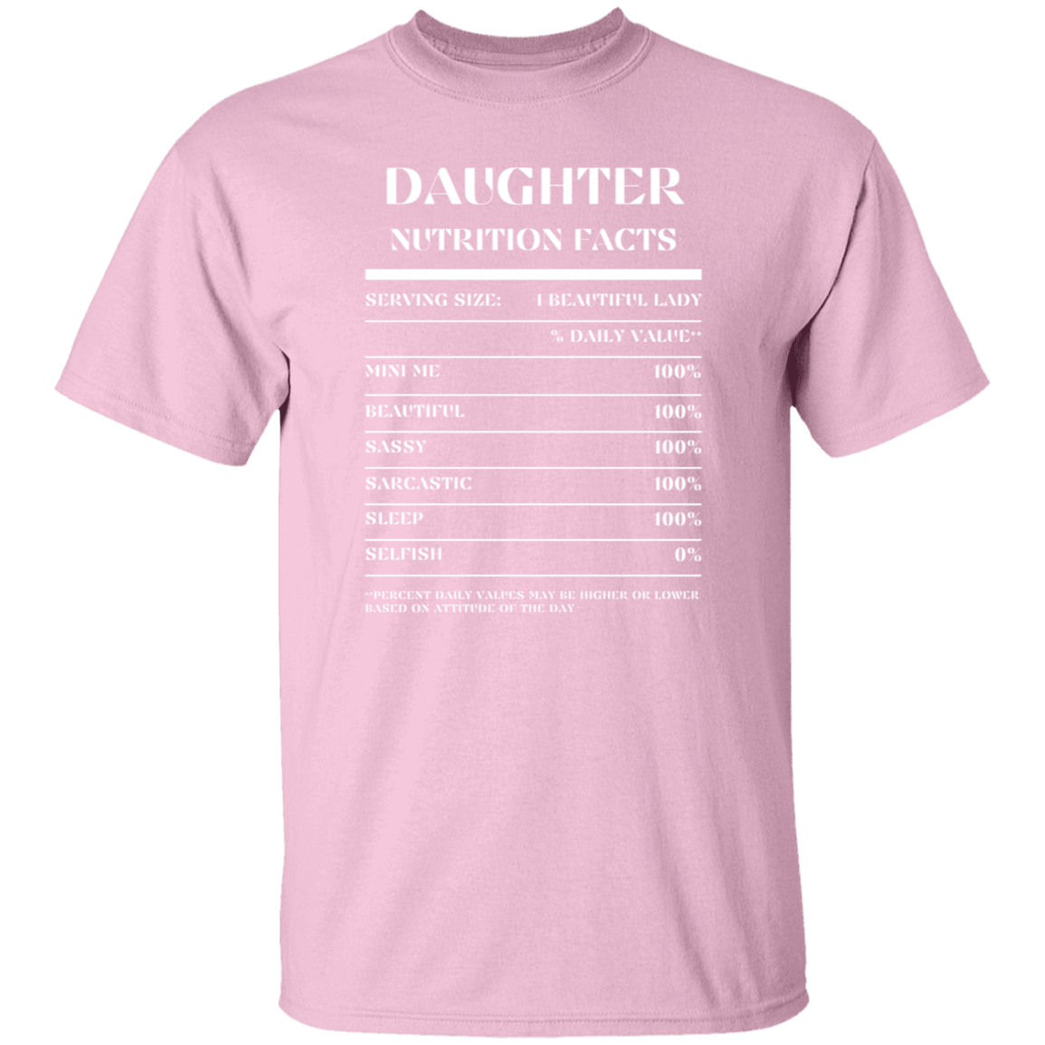 Nutrition Facts T-Shirt SS - Daughter - White