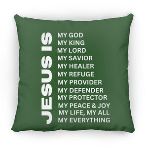 Jesus Is Christian Pillow White