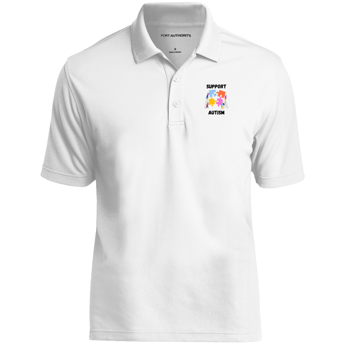 Support Autism Short Sleeve Polo