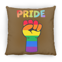 Rainbow Pride Fist Sqaure Pillow