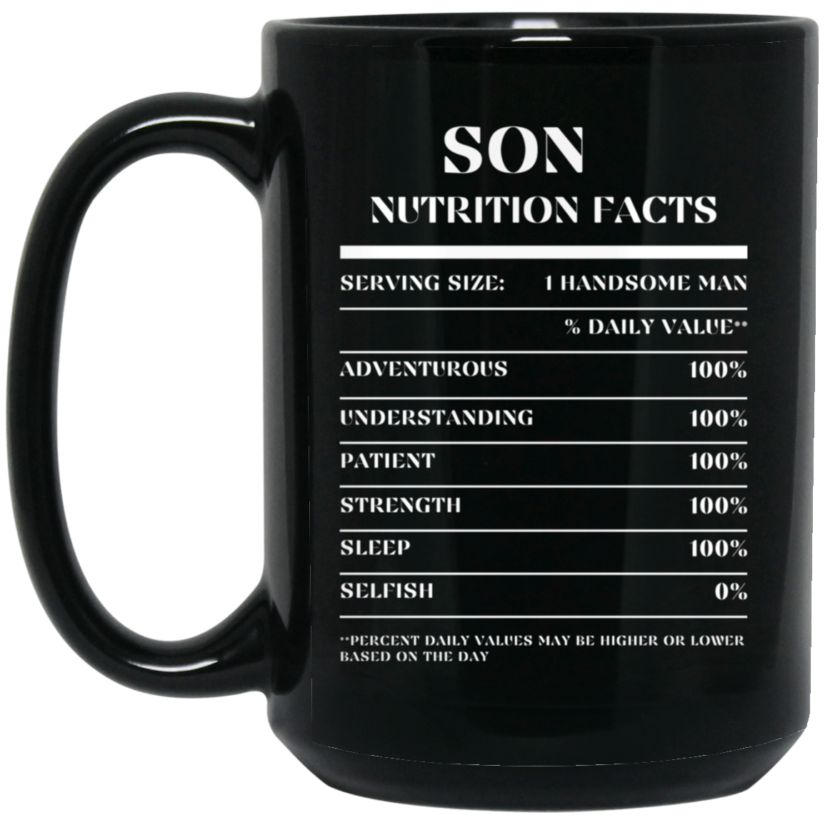 Nutrition Facts Mug - Son