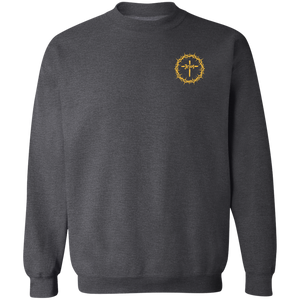 Jesus Crown Crewneck Pullover Sweatshirt