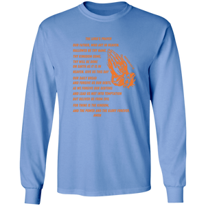 Lord's Prayer Long Sleeve T-shirt Orange