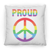 Proud Peace Square Pillow