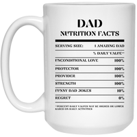Nutrition Facts Mug - Dad