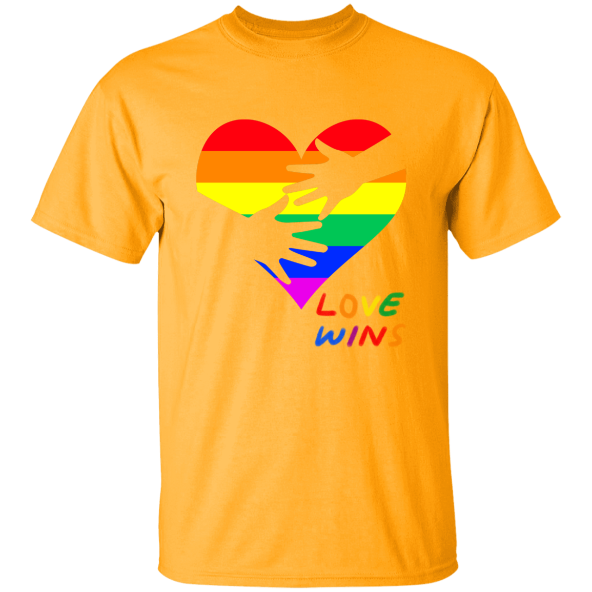 Love Wins Heart Short Sleeve Shirt