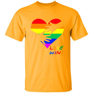 Love Wins Heart Short Sleeve Shirt