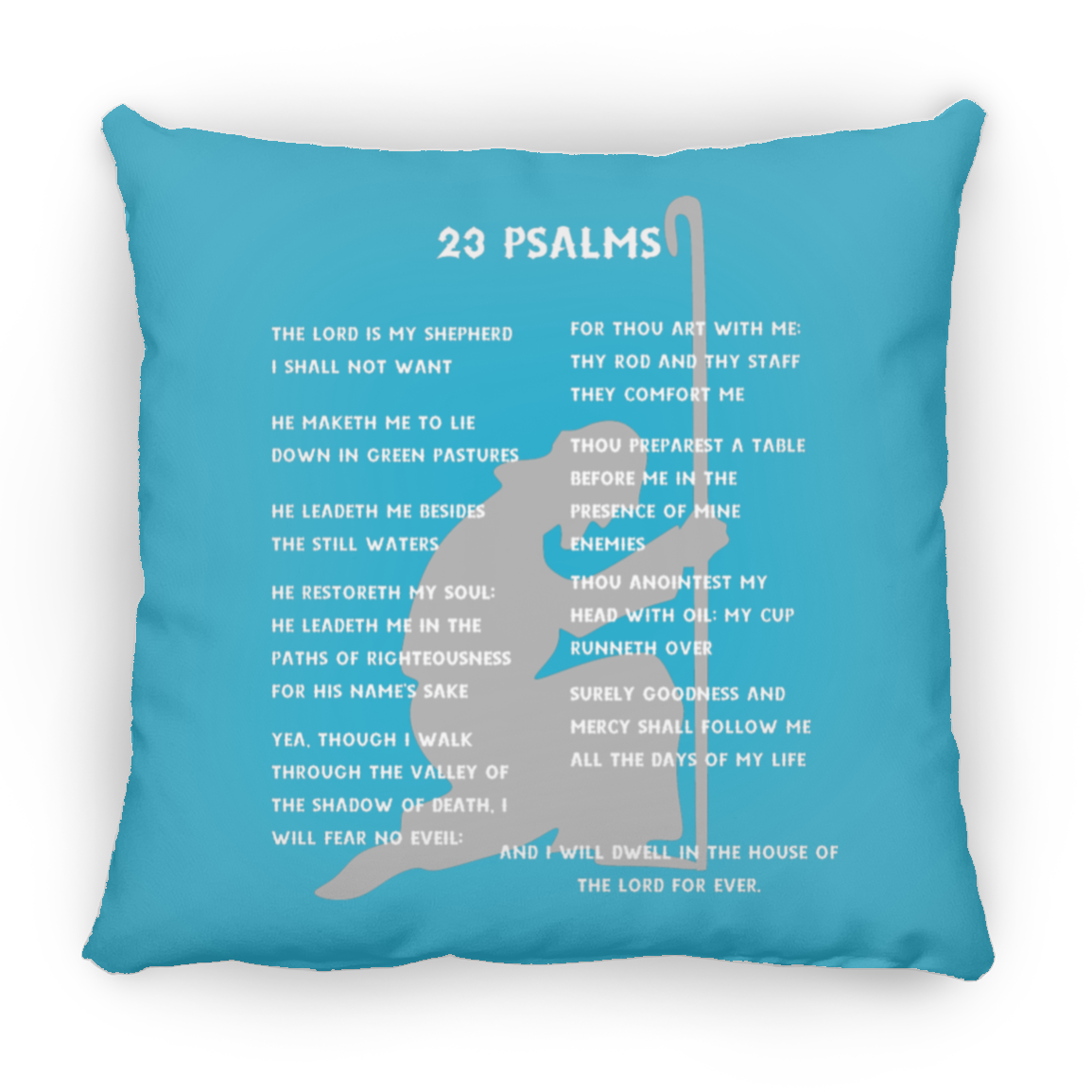 23 Psalms Pillow - White