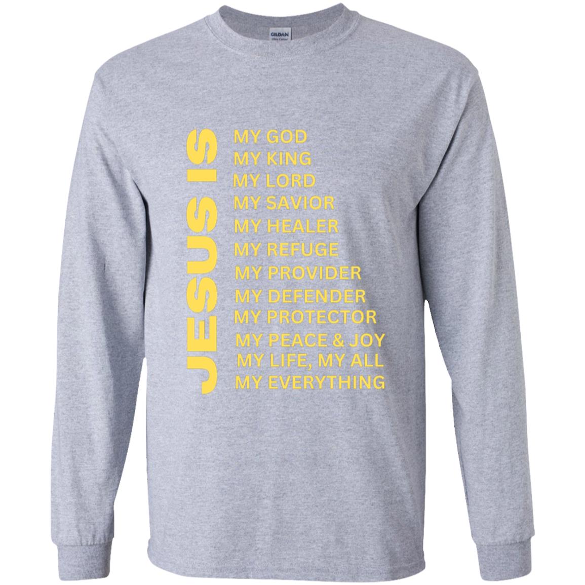 Jesus Is Youth Long Sleeve - Gold