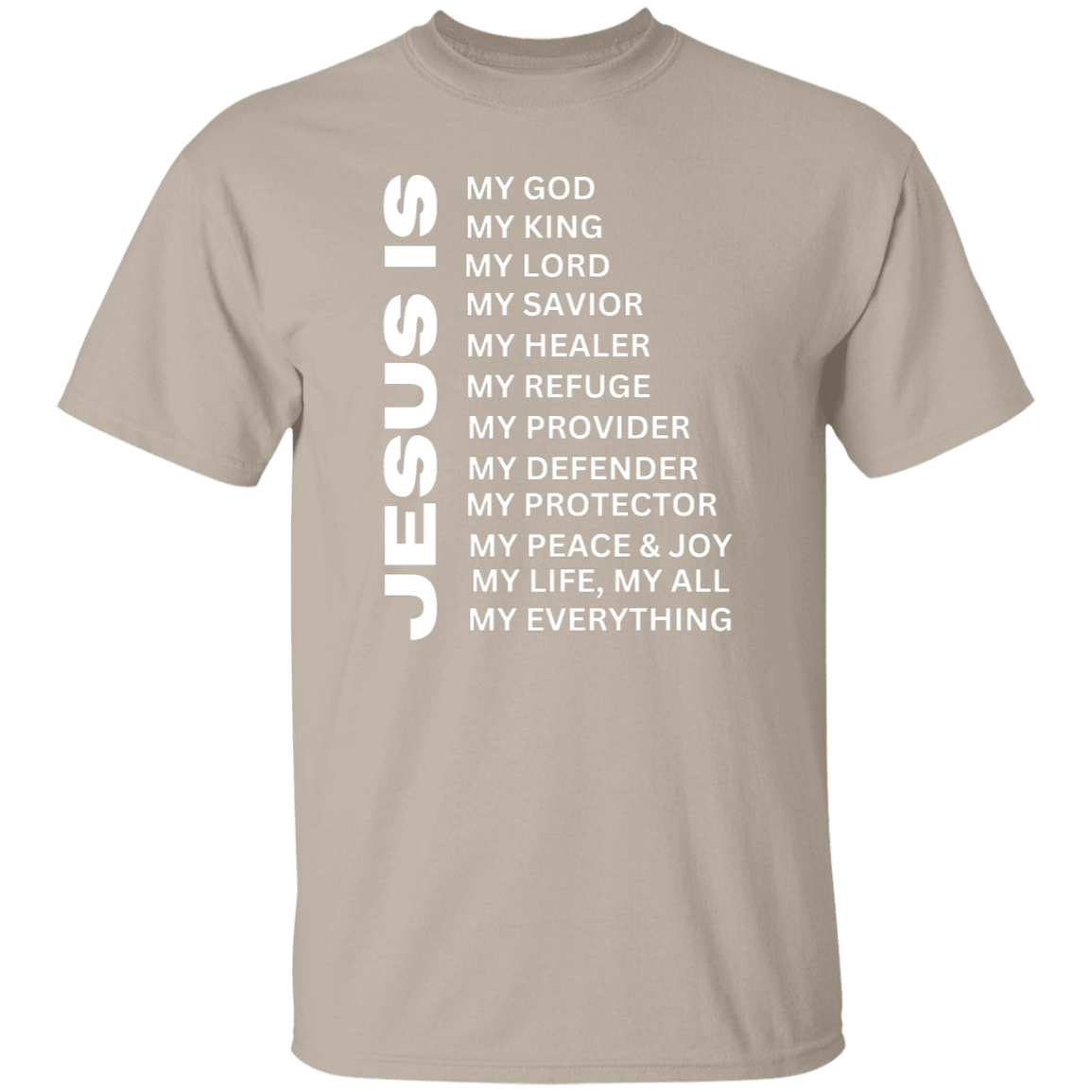 Jesus Is Christian T-Shirt - Short Sleeve White