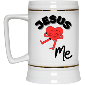 Jesus Loves Me Beer Stein 22oz.