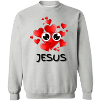 Eye Love Jesus Crewneck Pullover Sweatshirt
