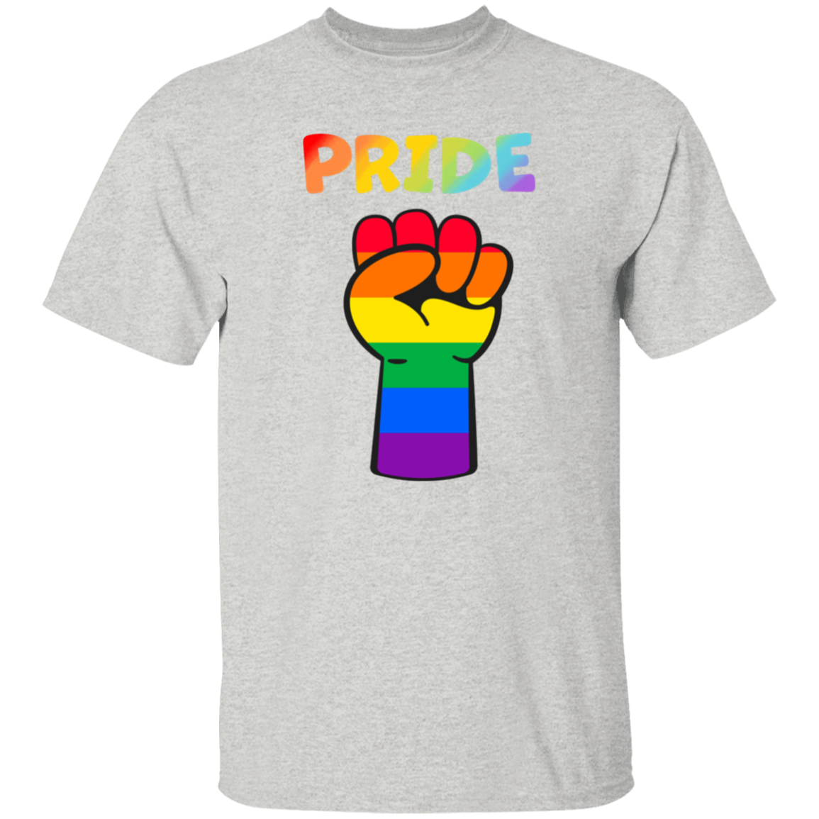 Rainbow Pride Fist Short Sleeve Shirt