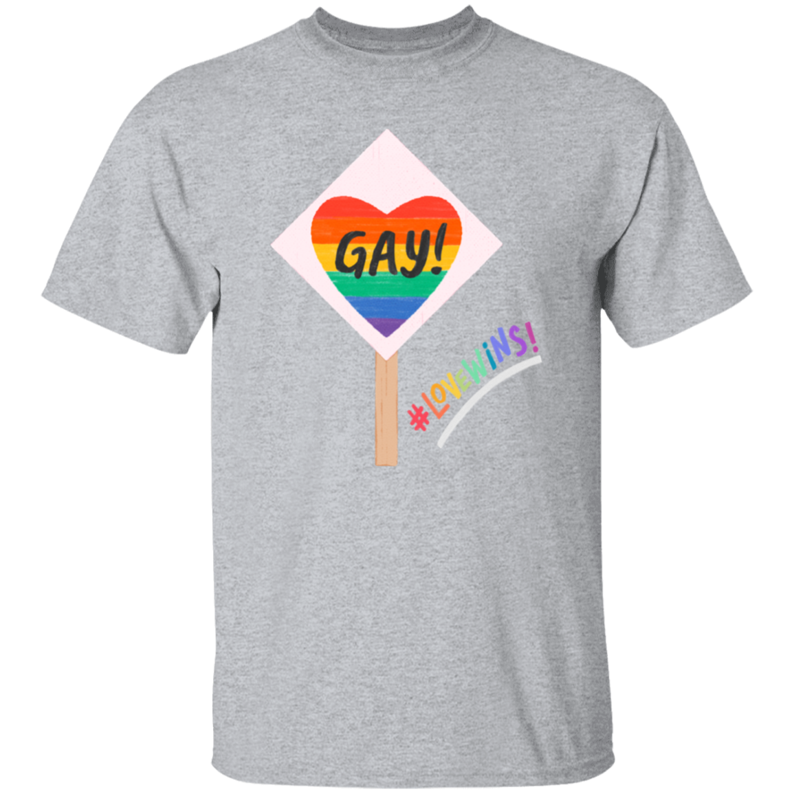 Love Wins Sign Short Sleeve Shirt