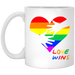 Love Wins Heart Mug