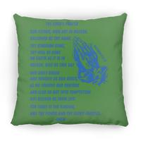 Lord's Prayer Pillow Blue