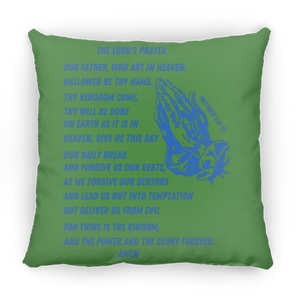 Lord's Prayer Pillow Blue