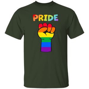 Rainbow Pride Fist Short Sleeve Shirt