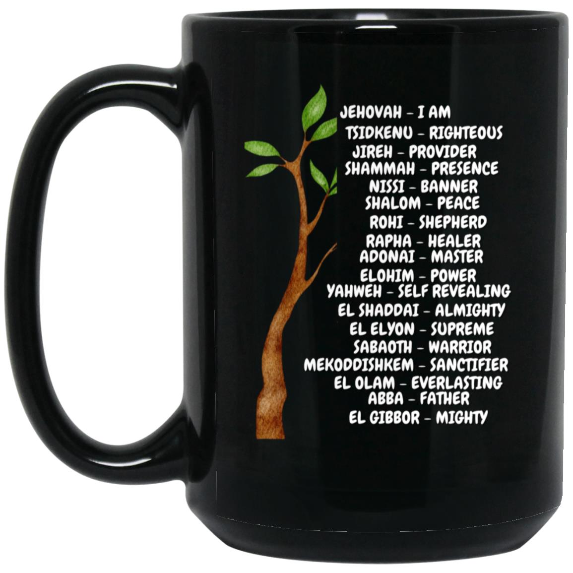 Names of God Black Mug