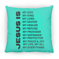 Jesus Is Christian Pillow Black