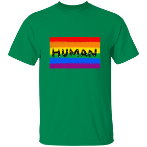 Human Pride Flag Short Sleeve Shirt