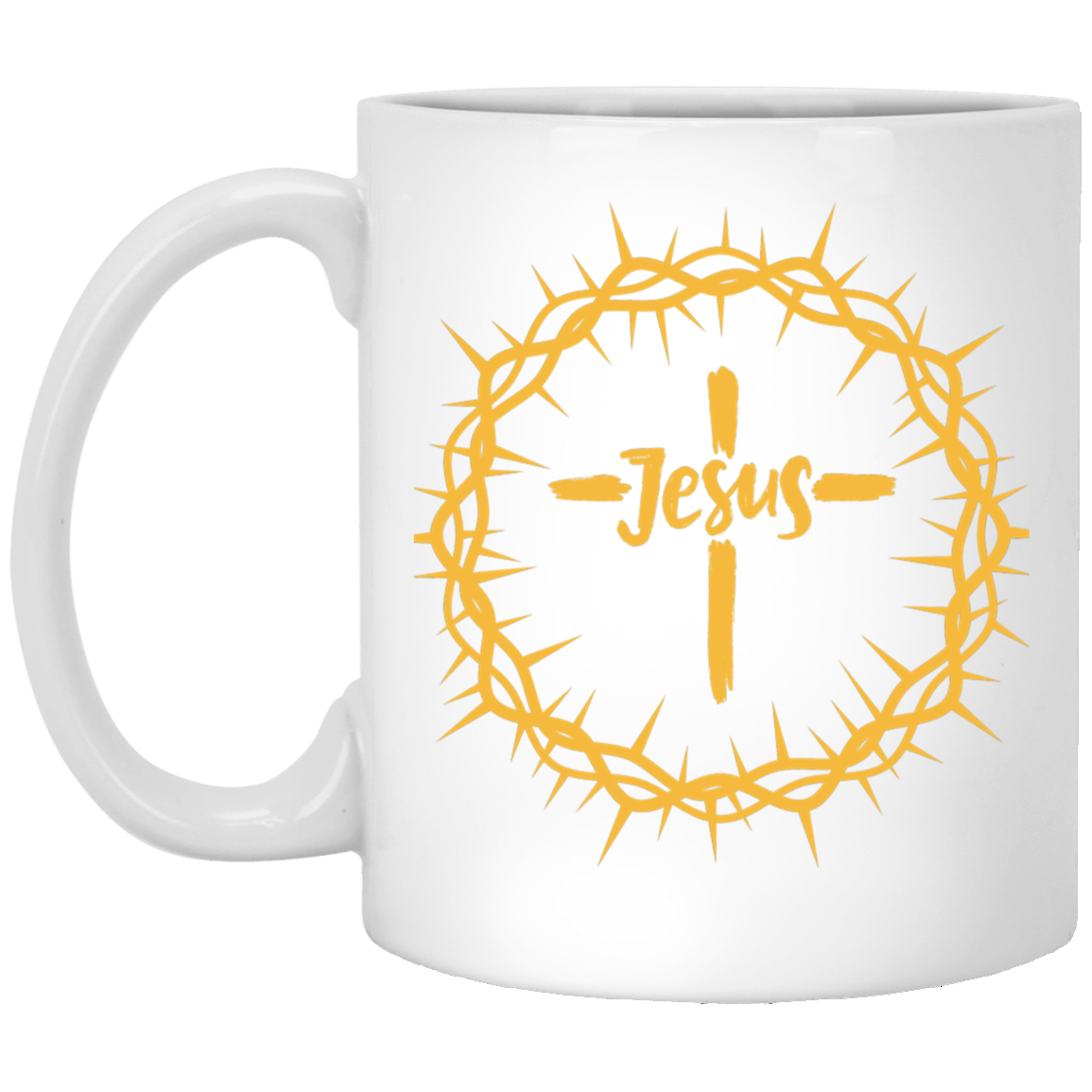 Jesus Crown White Mug