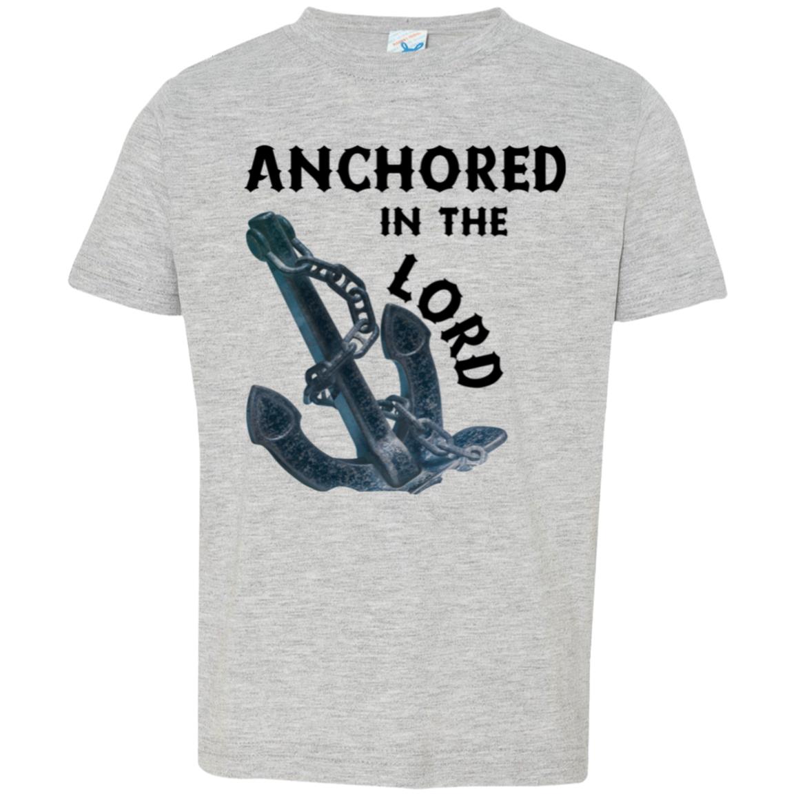 Anchored in the Lord Toddler Short Sleeve - Black