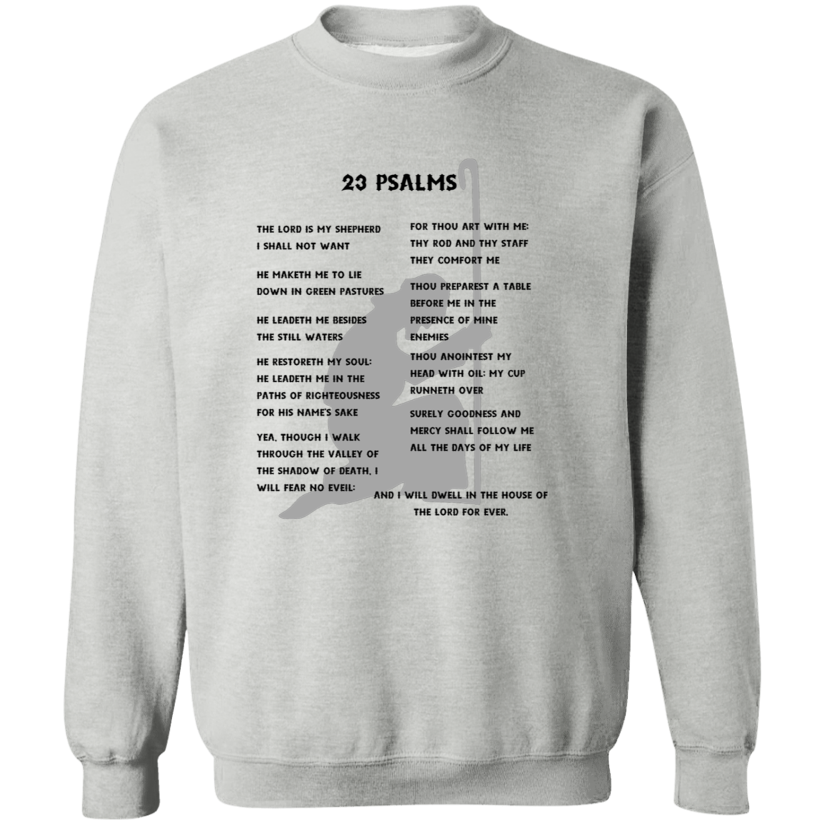 23 Psalms Crewneck Sweatshirt - Black