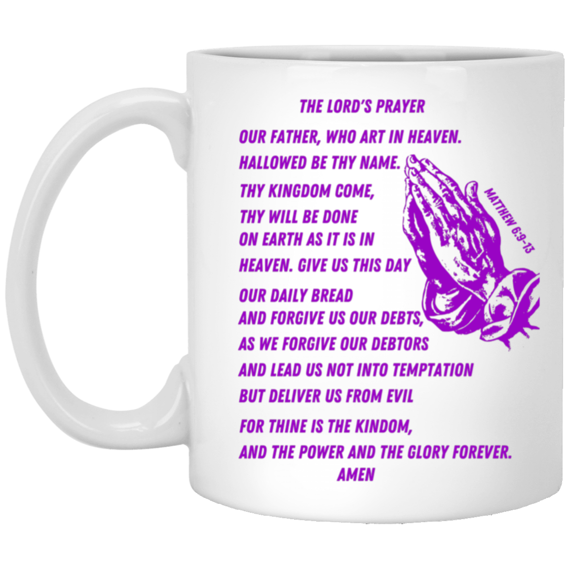 Lord's Prayer Mug Purple