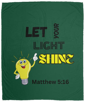 Let Your Light Shine Cozy Plush Fleece Blanket