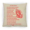 Lord's Prayer Pillow Red