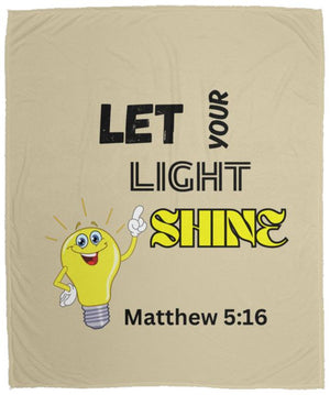 Let Your Light Shine Cozy Plush Fleece Blanket