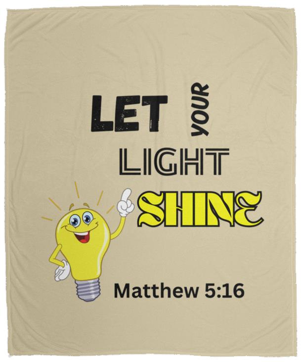 Let Your Light Shine Cozy Plush Fleece Blanket